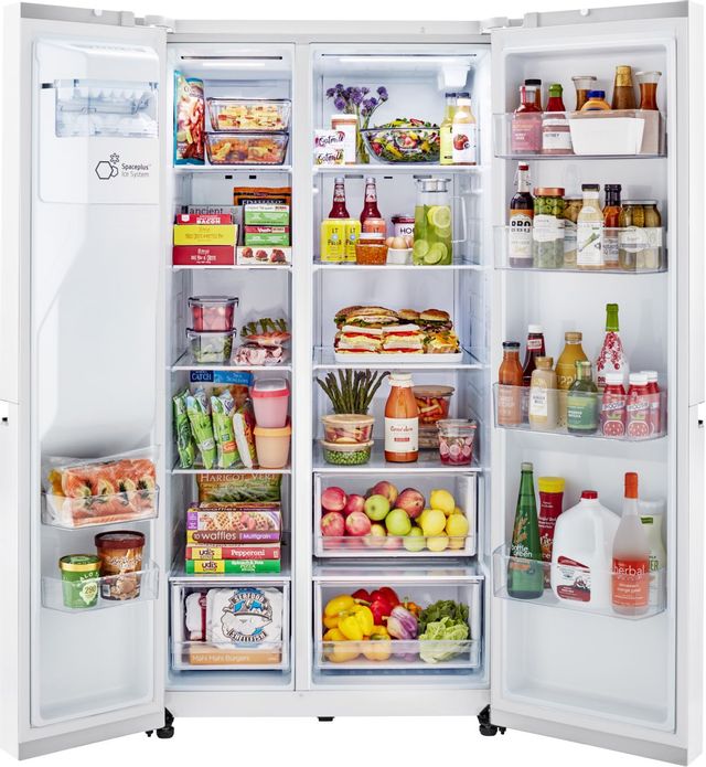LG 27.2 Cu. Ft. Smooth White Side-by-Side Refrigerator 2