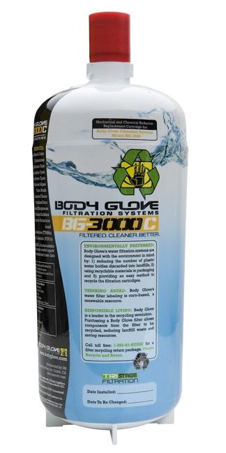 Body Glove BG-3000 Replacement Water Filter Cartridge-BG3000C