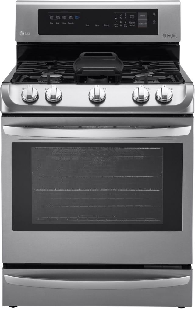 LG 29.88" Stainless Steel Free Standing Gas Oven Range 0