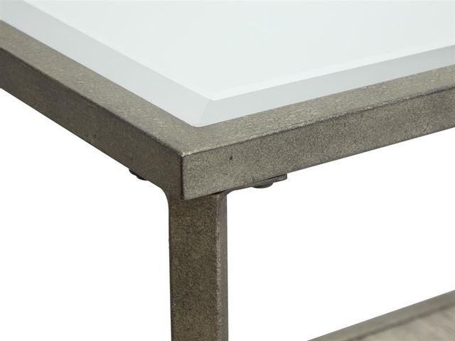 Magnussen® Home Bendishaw Coventry Grey and Zinc Rectangular End Table 4