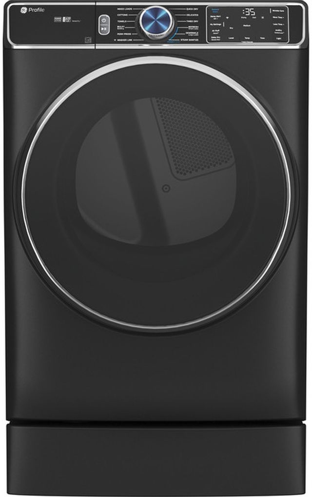 GE Profile™ 5.3 Cu. Ft. Carbon Graphite Front Load Washer and Electric Dryer-0