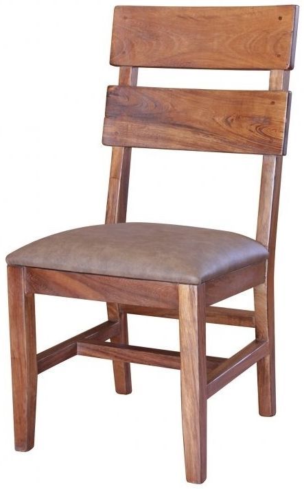 International Furniture© (2x) 866 Parota Side Chairs