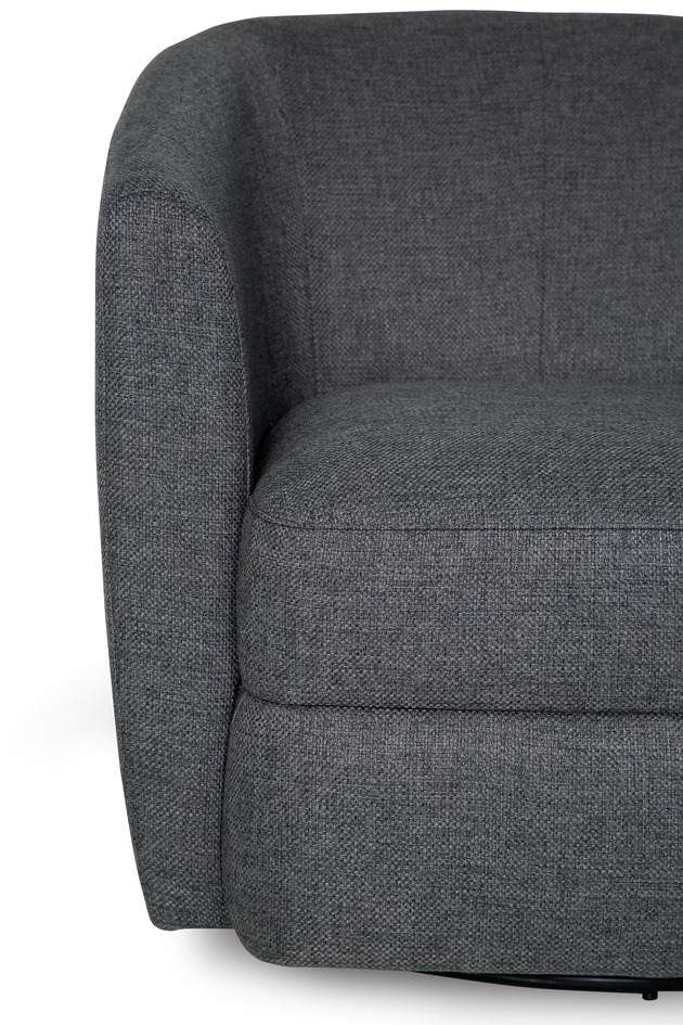 Palliser® Furniture Dorset Gray Swivel Chair with Two 16" Pillows 1