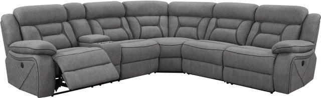 Coaster® Camargue Gray Power Reclining Sectional 1