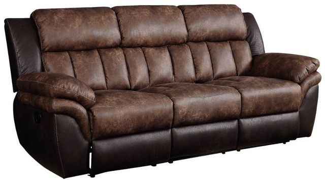 ACME Furniture Jaylen Toffee and Espresso Motion Sofa and Loveseat Set 1