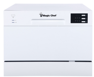 Magic Chef® White 6-Place Setting Countertop Dishwasher