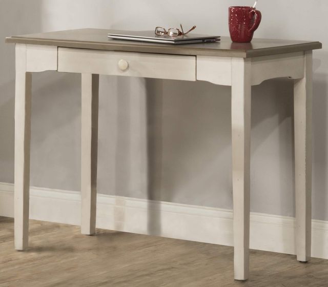 Hillsdale Furniture Clarion Distressed Gray/Sea White Desk-1