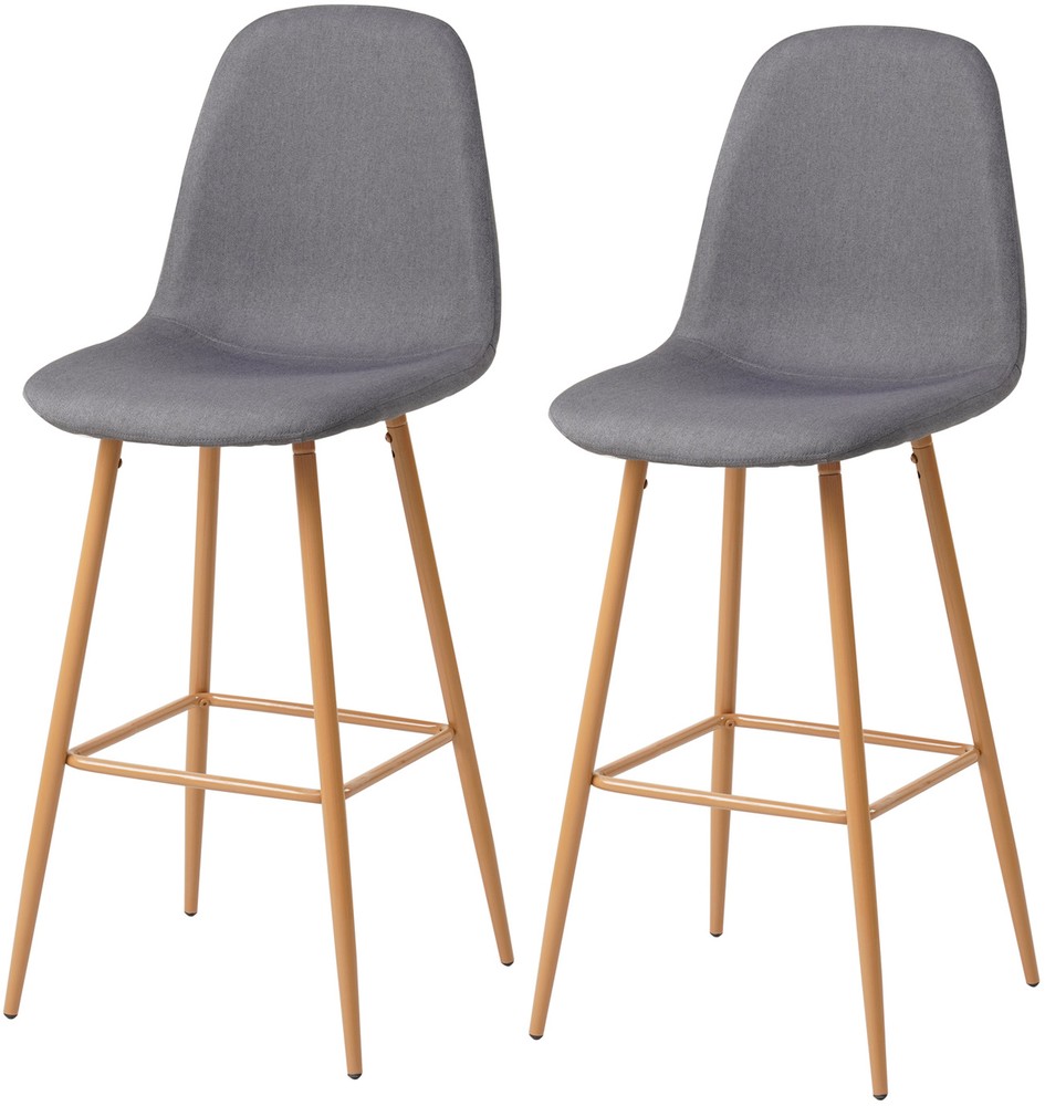 knox bar stool grey