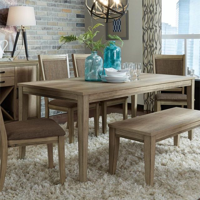 Liberty Furniture Sun Valley 6 Piece Sandstone Rectangular Table Set
