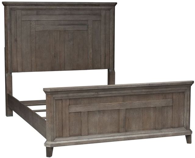 Liberty Furniture Artisan Prairie Gray Dusty Wax Queen Panel Bed-0