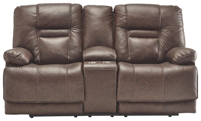 Signature Design by Ashley® Wurstrow Umber Power Reclining Loveseat 1