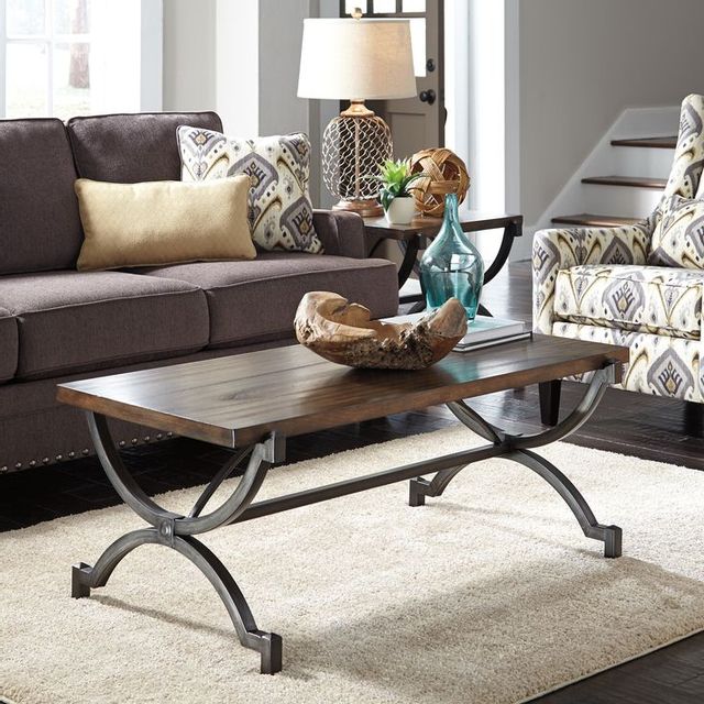 Signature Design by Ashley® Baybrin Rich Brown Coffee Table 1