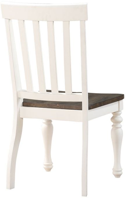 Steve Silver Co.® Joanna Ivory & Charcoal Side Chair-2