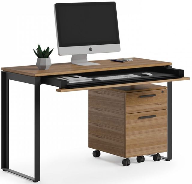 BDI Linea™ Charcoal Natural Walnut Console Desk 3