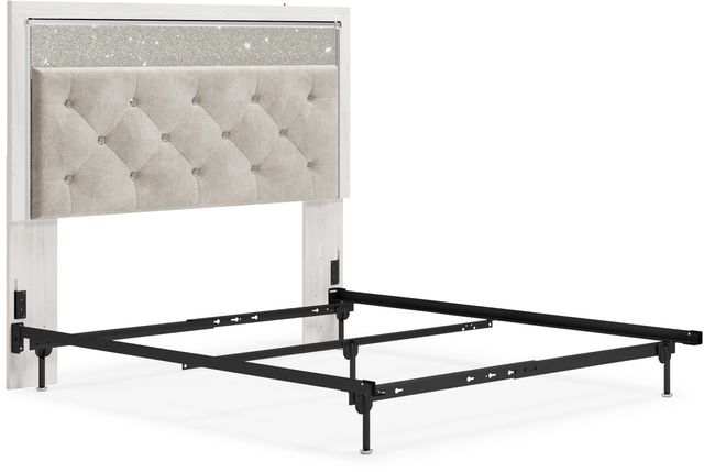 Signature Design by Ashley® Altyra White Queen/Full Upholstered Panel Headboard-1