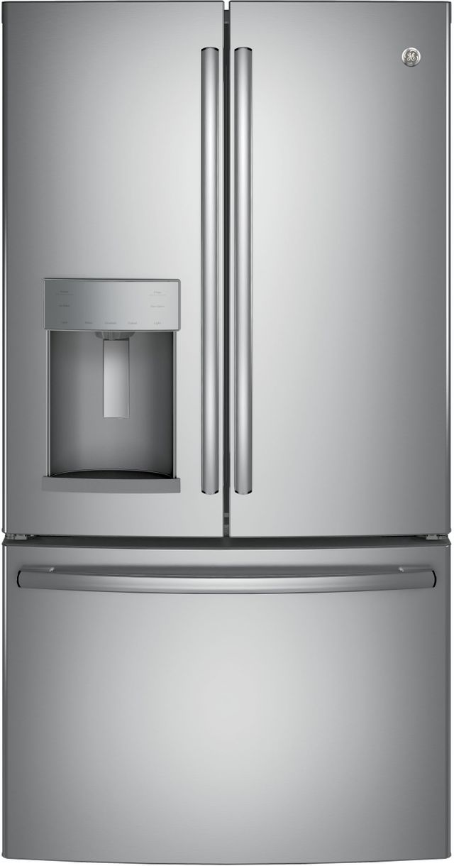 GE® 22.2 Cu. Ft. Stainless Steel Counter Depth French Door Refrigerator