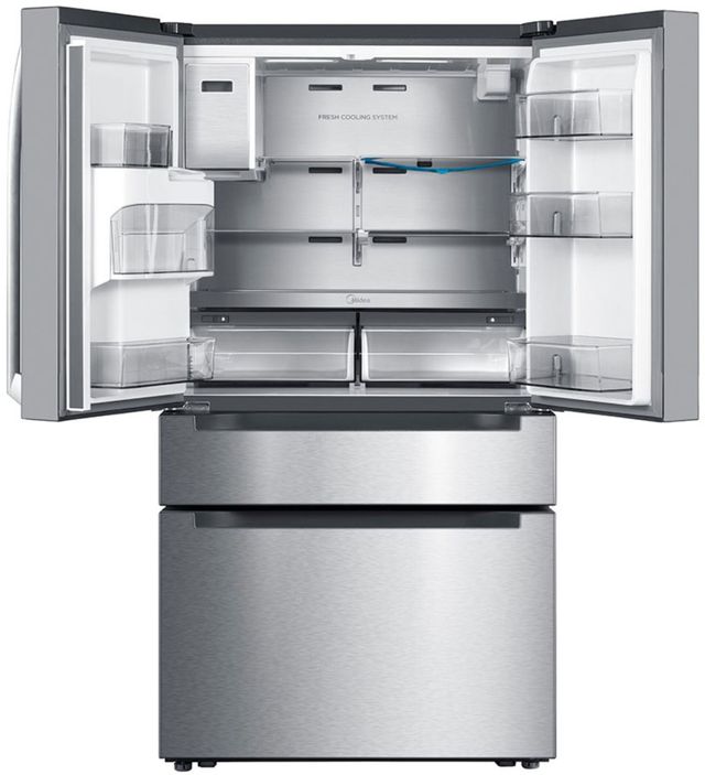 Midea® 21.6 Cu. Ft. Stainless Steel Counter Depth French Door Refrigerator 1