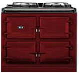 AGA 3-Oven Dual Control Natural Gas Cooker-Claret