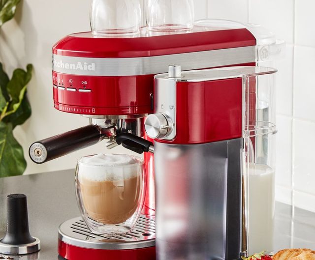 KitchenAid® Empire Red Automatic Milk Frother Attachment 5