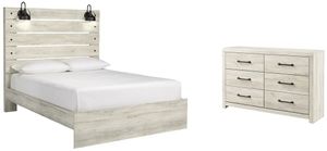 Signature Design by Ashley® Cambeck 2-Piece Whitewash Queen Panel Storage Bed Set