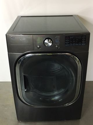 OUT OF BOX LG 7.4 Cu. Ft. Black Steel Front Load Electric Dryer