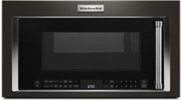 KitchenAid® 1.9 Cu. Ft. PrintShield™ Black Stainless Steel Over The Range Microwave-0