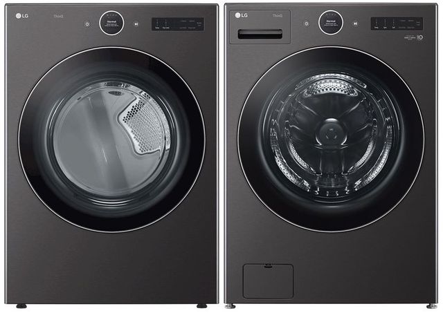 LG 6700 Series Black Steel Front Load Washer & Gas Dryer Package | Yale ...