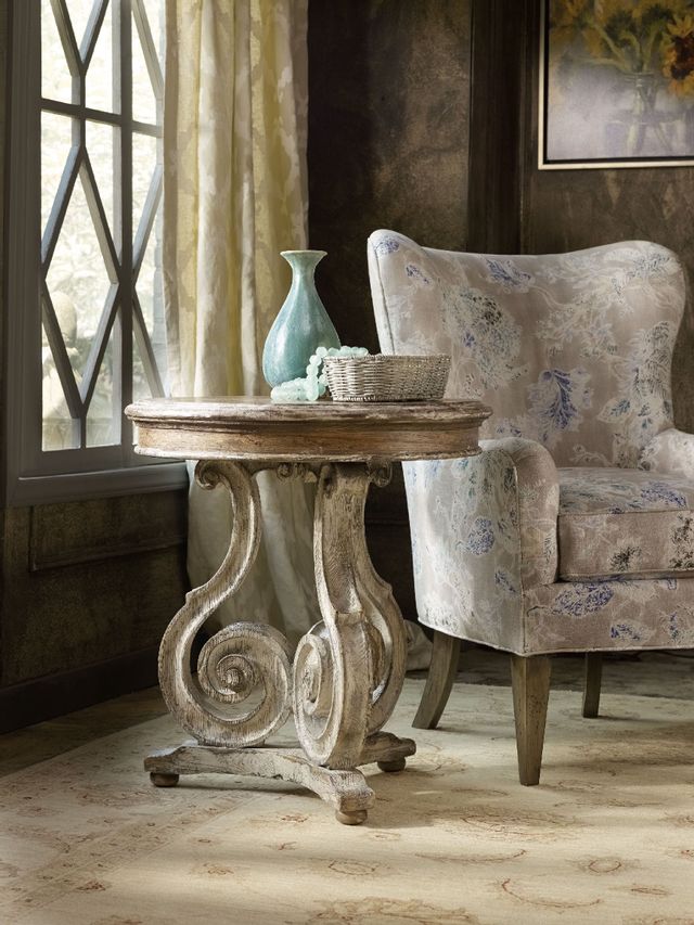 Hooker® Furniture Chatelet Brown Scroll Table 2