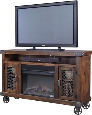 Aspenhome® Industrial Tobacco 62" Fireplace Console