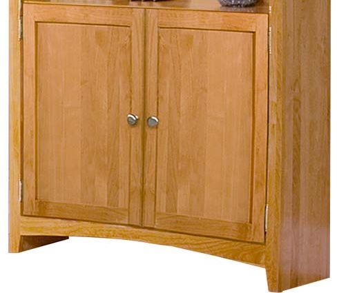Archbold Furniture Alder Shaker Bookcase 48" x 84" With Doors-1