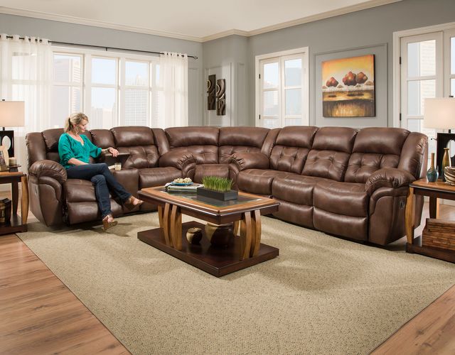 HomeStretch Super-Wedge Reclining Sectional-1
