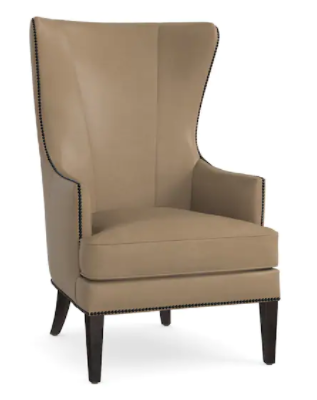 Bassett® Furniture Whitney Sable Leather Accent Chair