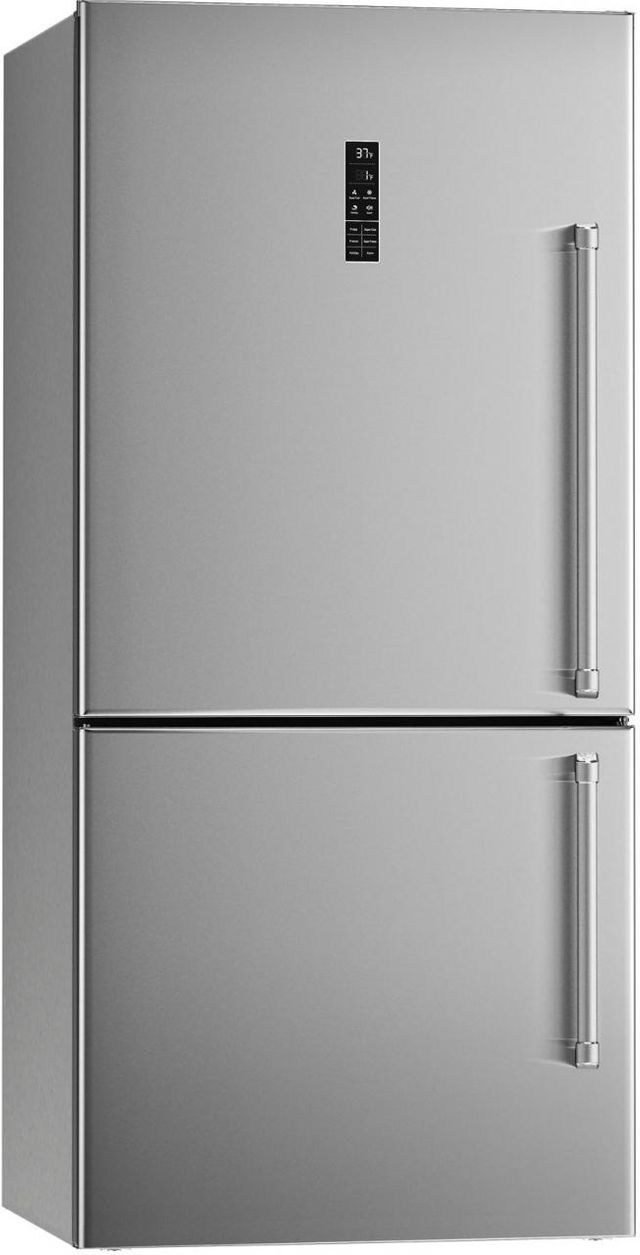 Bertazzoni Professional Series 17 Cu. Ft. Stainless Steel Counter Depth Bottom Freezer Refrigerator-0