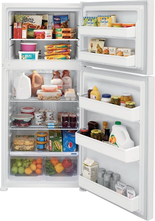 Frigidaire® 18.3 Cu. Ft. White Top Freezer Refrigerator 2