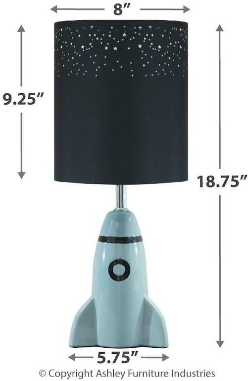 Signature Design by Ashley® Cale Gray/Black Table Lamp 2