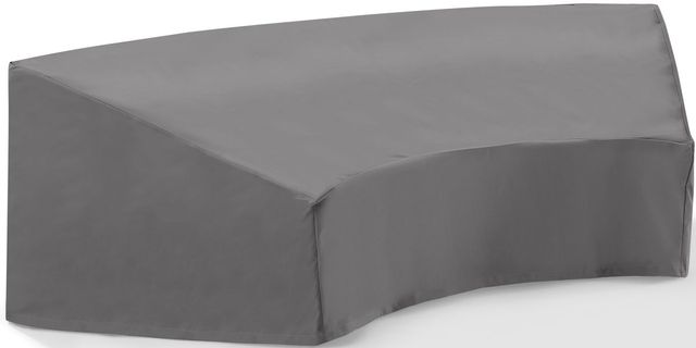 Crosley Furniture® Catalina Outdoor Gray Round Sectional Furniture Cover-0
