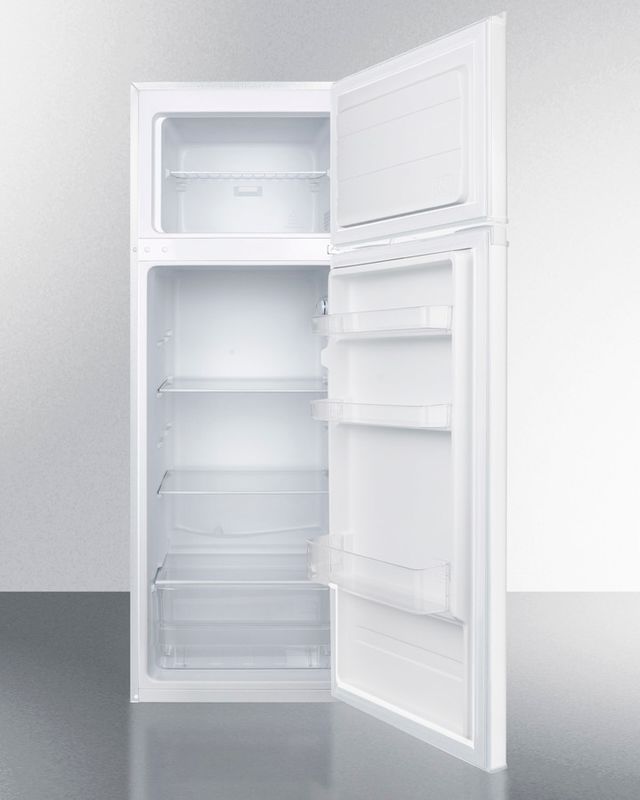 Summit® 7.1 Cu. Ft. White Top Freezer Refrigerator 2