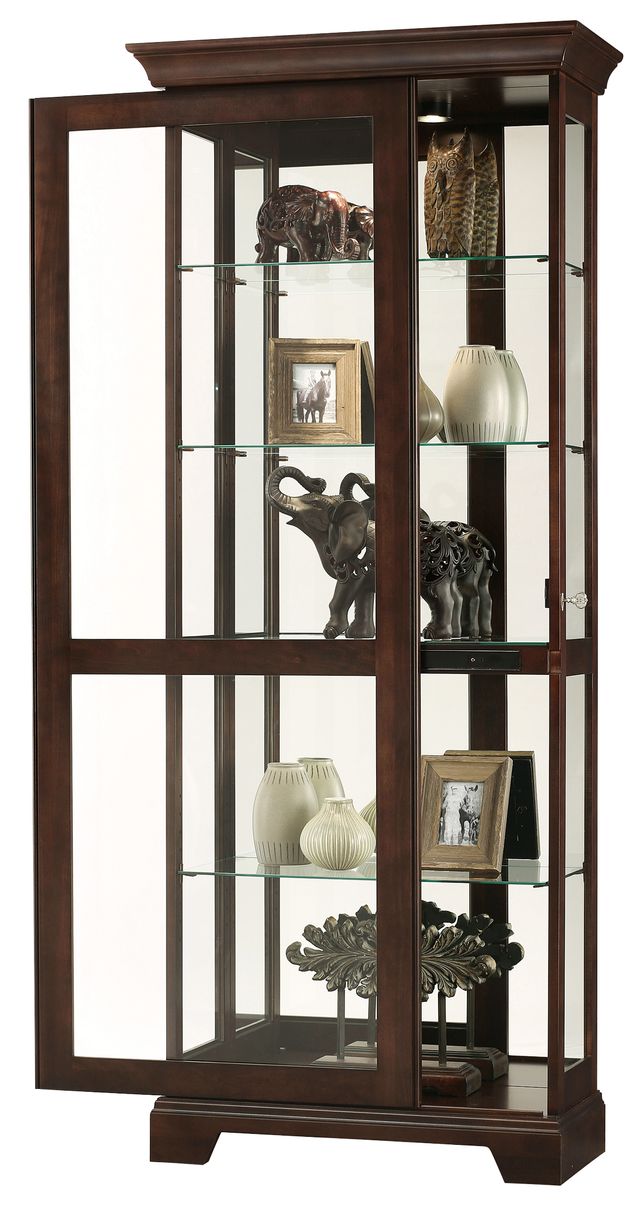 Howard Miller® Berends III Espresso Curio Cabinet-1