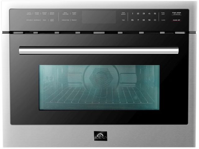 FORNO® 1.6 Cu. Ft. Stainless Steel Built In Microwave