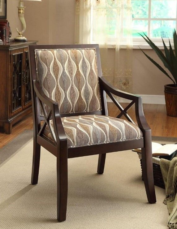 Coast2Coast Home™ Cowie Espresso/Gray Accent Chair-1