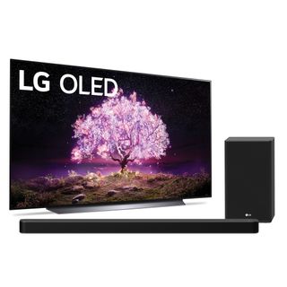 LG 65" C1-Series 4K OLED TV & SP8YA Dolby Atmos Soundbar Bundle WITH a FREE $100 Furniture Gift Card