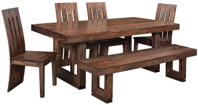 Coast to Coast Imports™ Brownstone Nut Brown Dining Bench-4