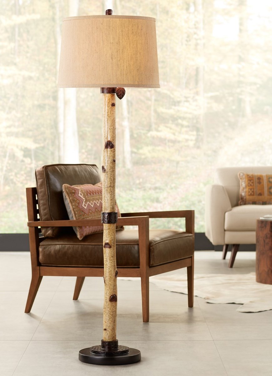 pacific coast birch tree floor lamp