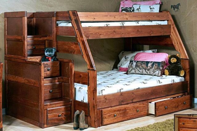 Trendwood Inc. Sedona High Sierra Cocoa Twin/Full Bunk Bed-0