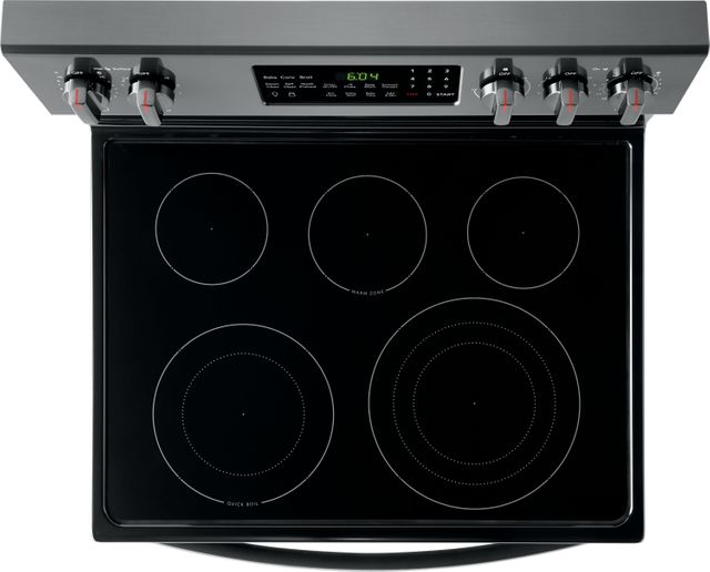 Frigidaire Gallery® 29.88" Black Stainless Steel Free Standing Electric Range 8
