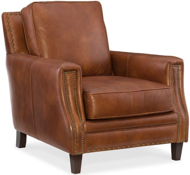 Hooker® Furniture SS Exton Natchez Brown/Old English Saddle Chair 0
