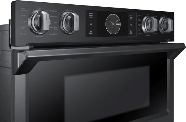 Samsung 30" Fingerprint Resistant Black Stainless Steel Oven/Micro Combo Electric Wall Oven  2