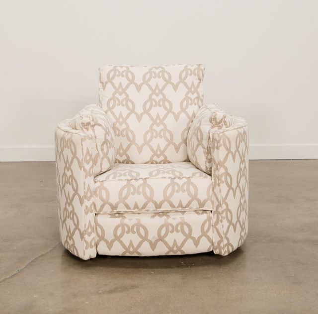 Klaussner® Ryder Tikal Pebble Reclining Swivel Chair-3