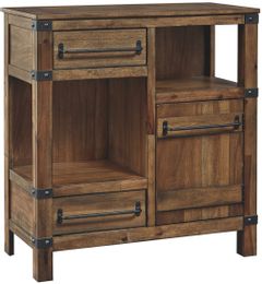 Signature Design by Ashley® Roybeck Light Brown/Bronze Accent Cabinet