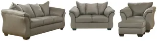 Signature Design by Ashley® Darcy 4-Piece Cobblestone Living Room Seating Set